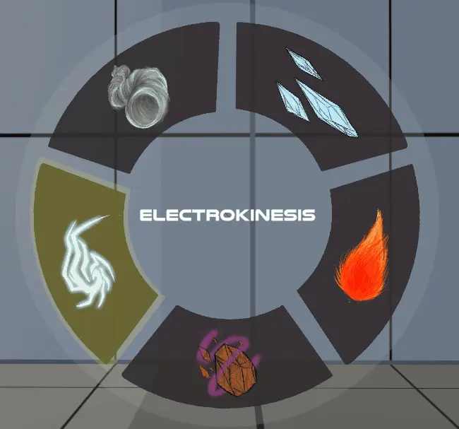 Radial wheel in use