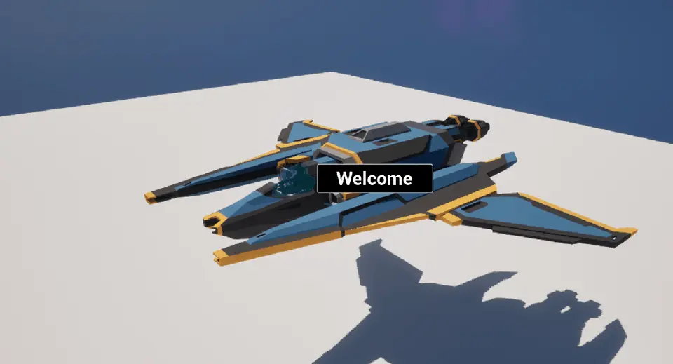 Comically exploding ship when the player dies in game.