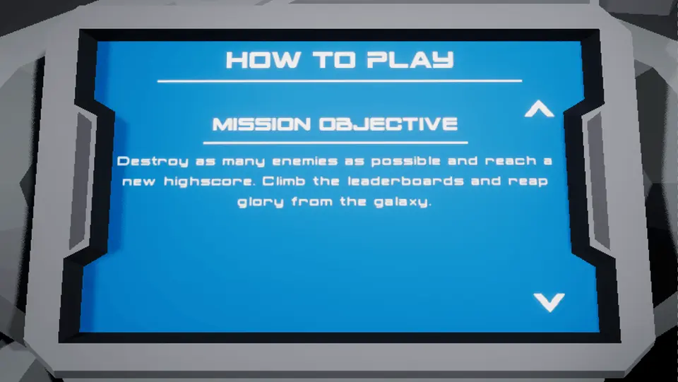 One of the screens which introduces the player to the game.